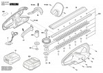 Bosch 3 600 H49 H00 Easyhedgecut 18-45 Hedge Trimmer 18 V / Eu Spare Parts